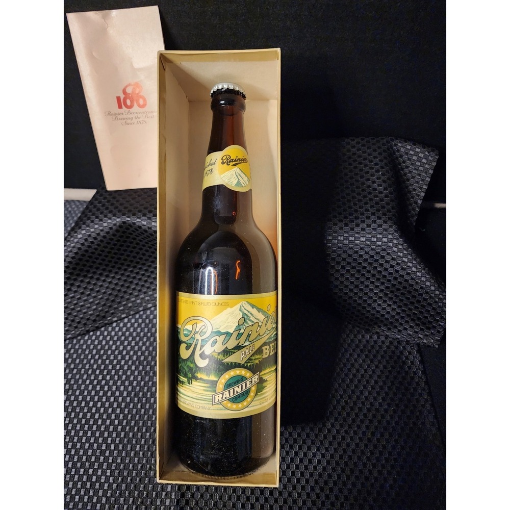 Vintage Rainier Seattle Brewing & Malting Co. Beer Bottle Brown ( Empty Bottle )